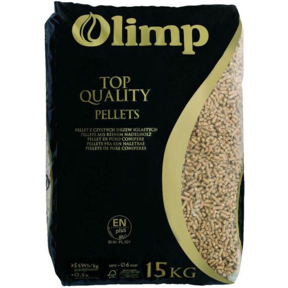 Granulés de bois OLIMP 6mm ENplus A1, palette de 65 x 15 kg